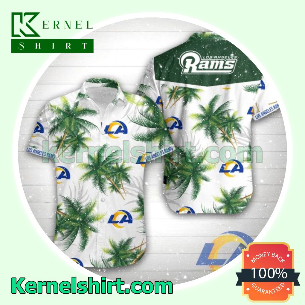 Los Angeles Rams Coconut Palm Tree Beach Shirts