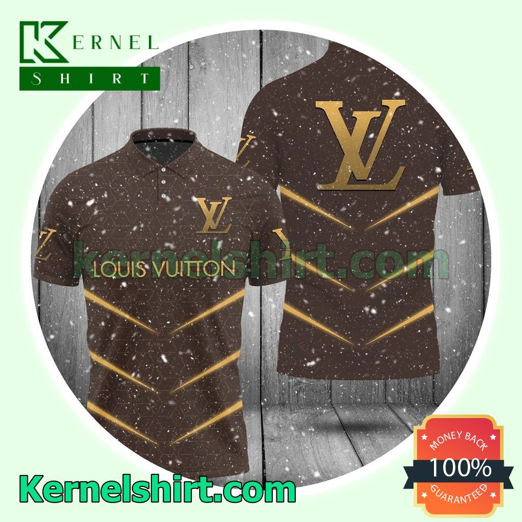 Louis Vuitton Brown Connected Stars Golf Polo