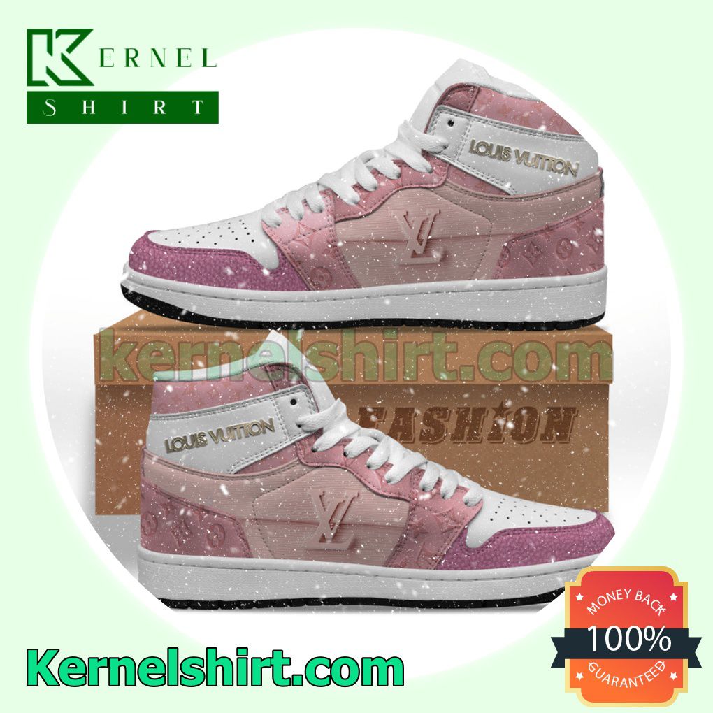 Louis Vuitton LV Pink Nike Air Jordan 1 Shoes Sneakers - Shop