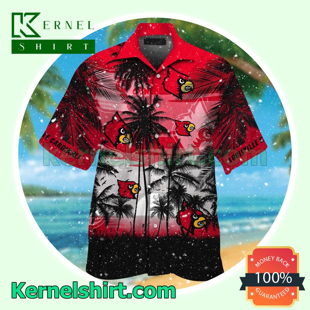 Louisville Cardinals Tropical Summer Hawaiian Shirt