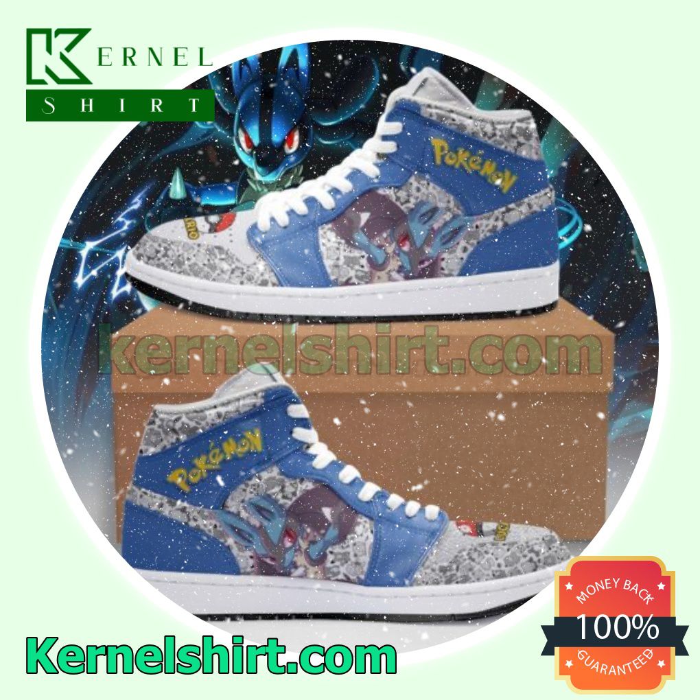 Lucario Cute Pokemon Nike Air Jordan 1 Shoes Sneakers