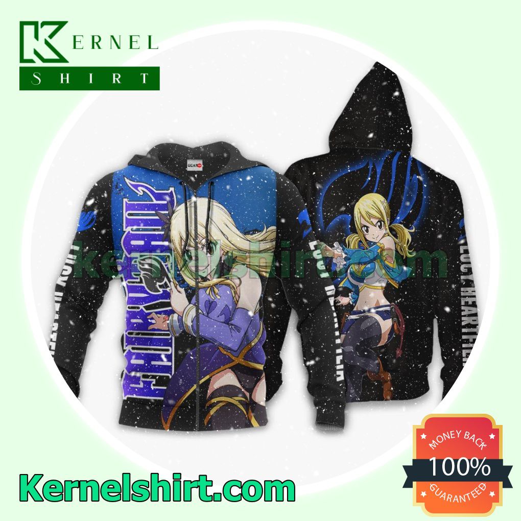 Lucy Heartfilia Fairy Tail Anime Fans Gift Hoodie Sweatshirt Button Down Shirts