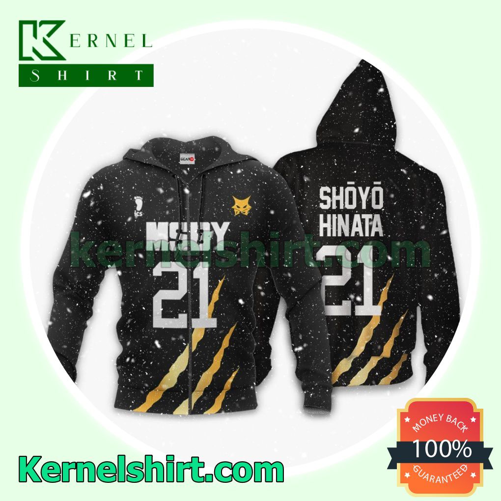 MSBY Shoyo Hinata Uniform Number 21 Haikyuu Anime Fans Gift Hoodie Sweatshirt Button Down Shirts