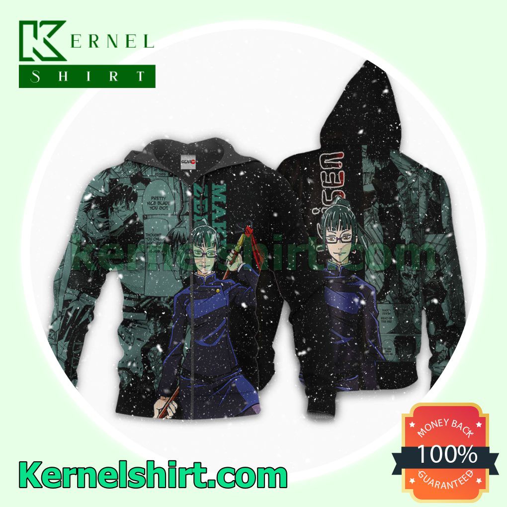 Maki Zenin Jujutsu Kaisen Anime Manga Fans Gift Hoodie Sweatshirt Button Down Shirts