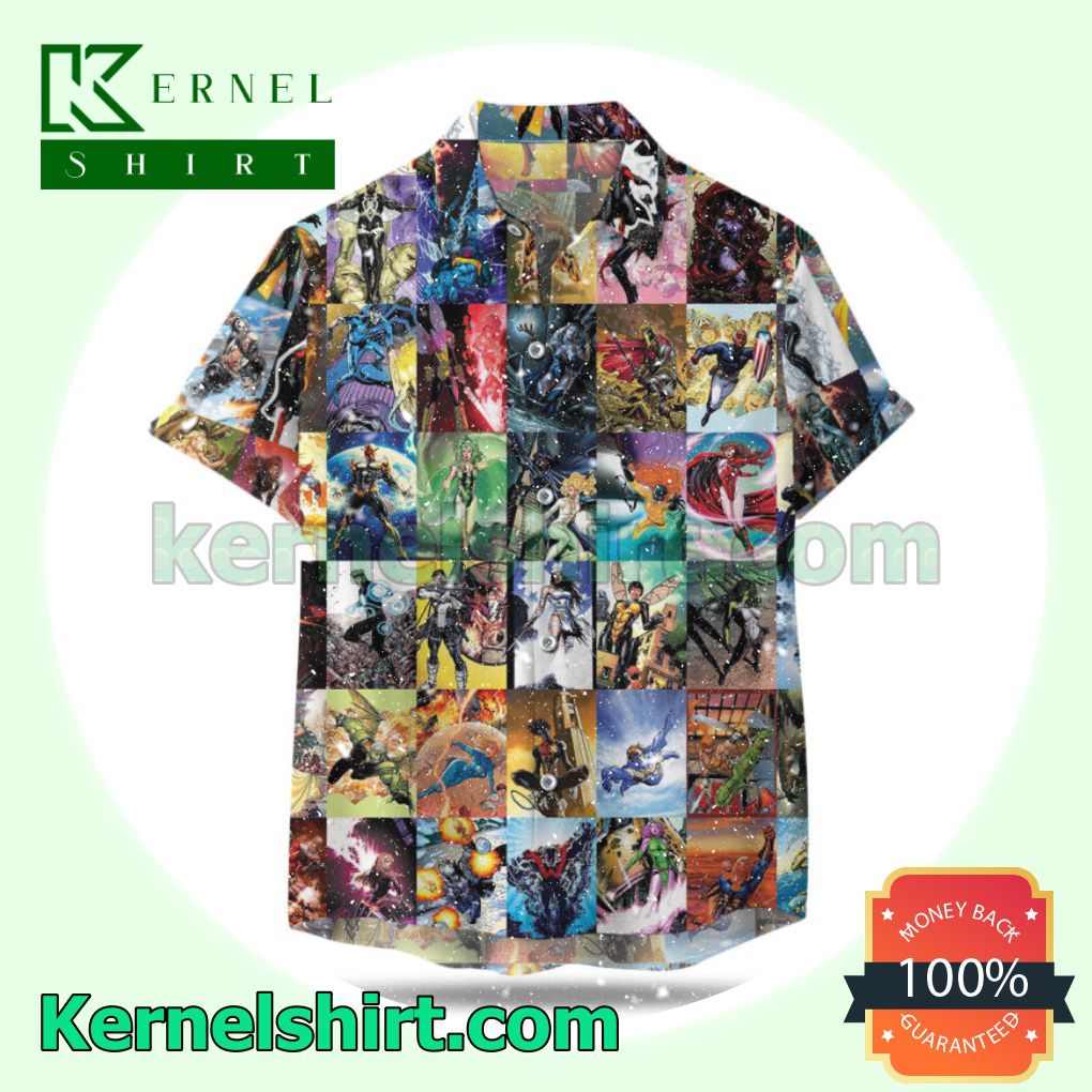 Marvel Comics Superhero Aloha Beach Hawaiian Shirt