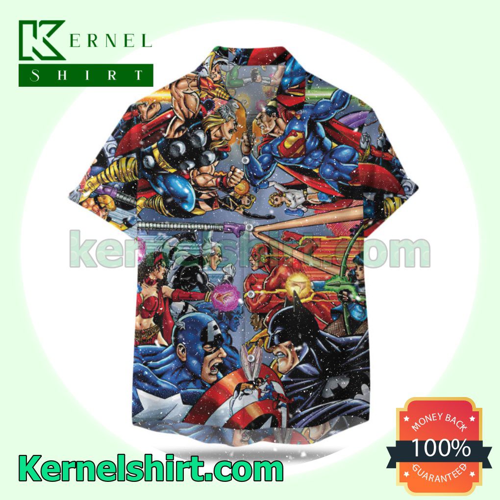 Marvel vs DC Aloha Beach Hawaiian Shirt