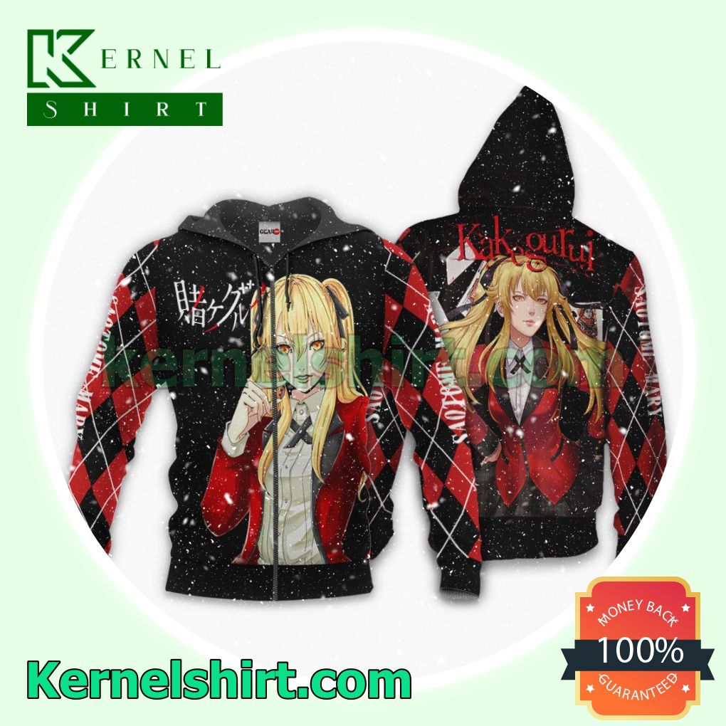 Mary Saotome Kakegurui Anime Fans Gift Hoodie Sweatshirt Button Down Shirts