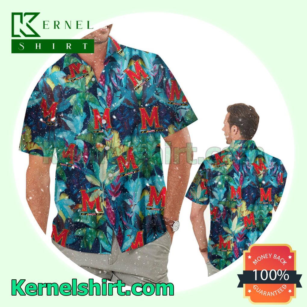 Maryland Terrapins Floral Tropical Summer Hawaiian Shirt