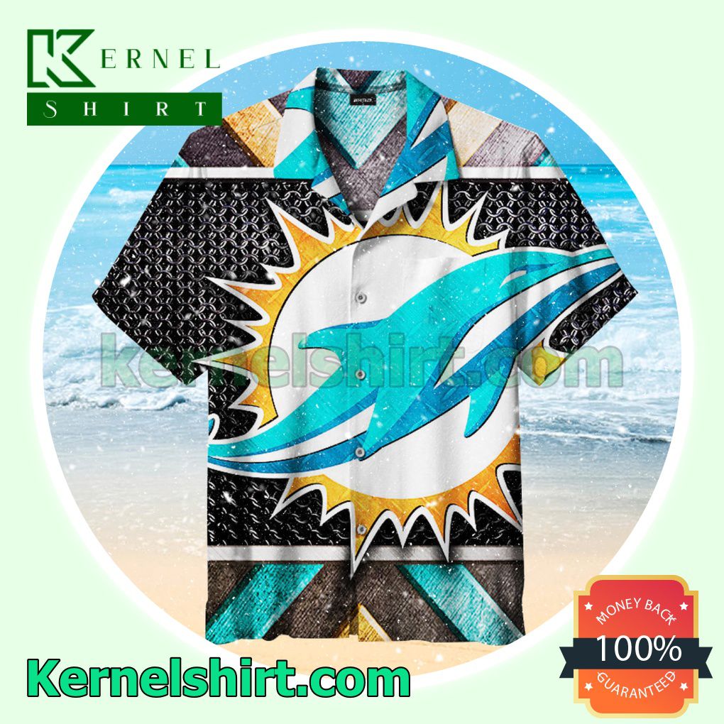 Miami Dolphins Baseball 2013 Logo Beach Shirt