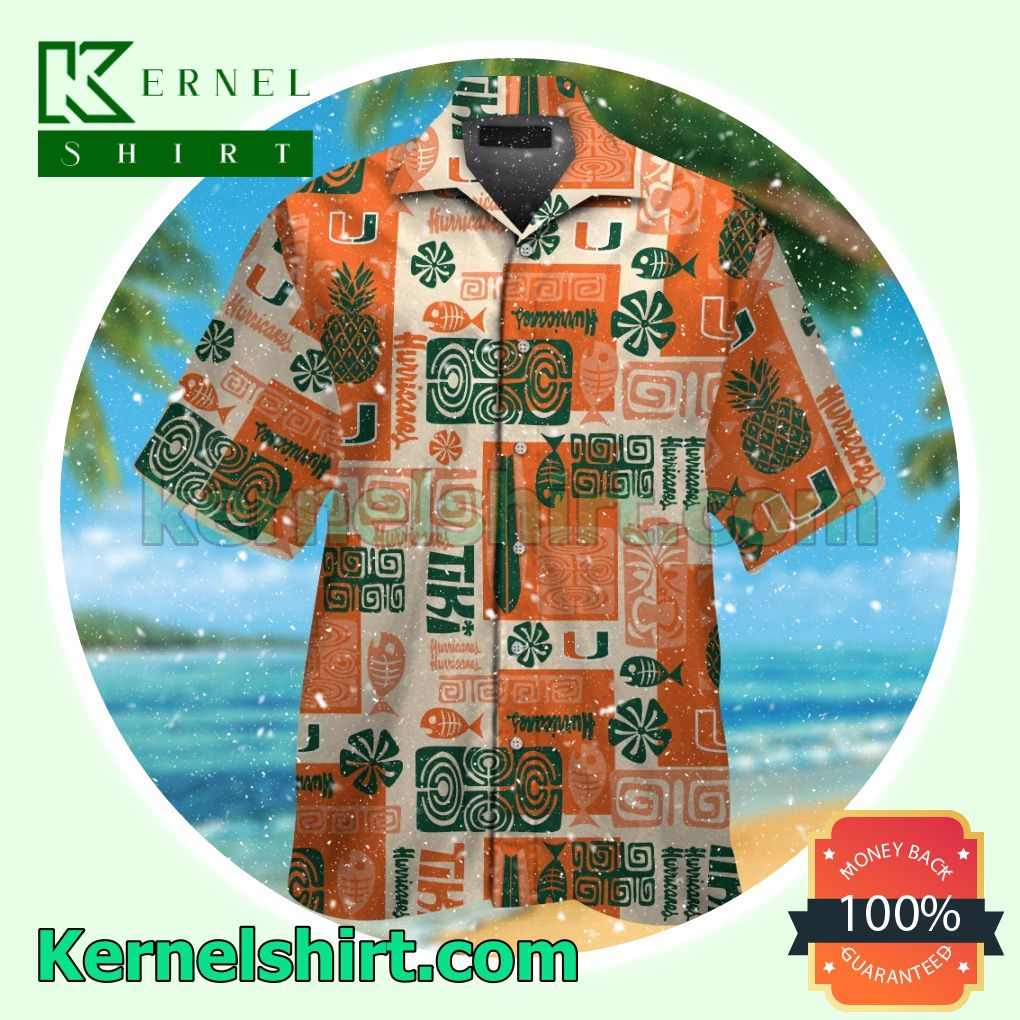 Miami Hurricanes Summer Hawaiian Shirt