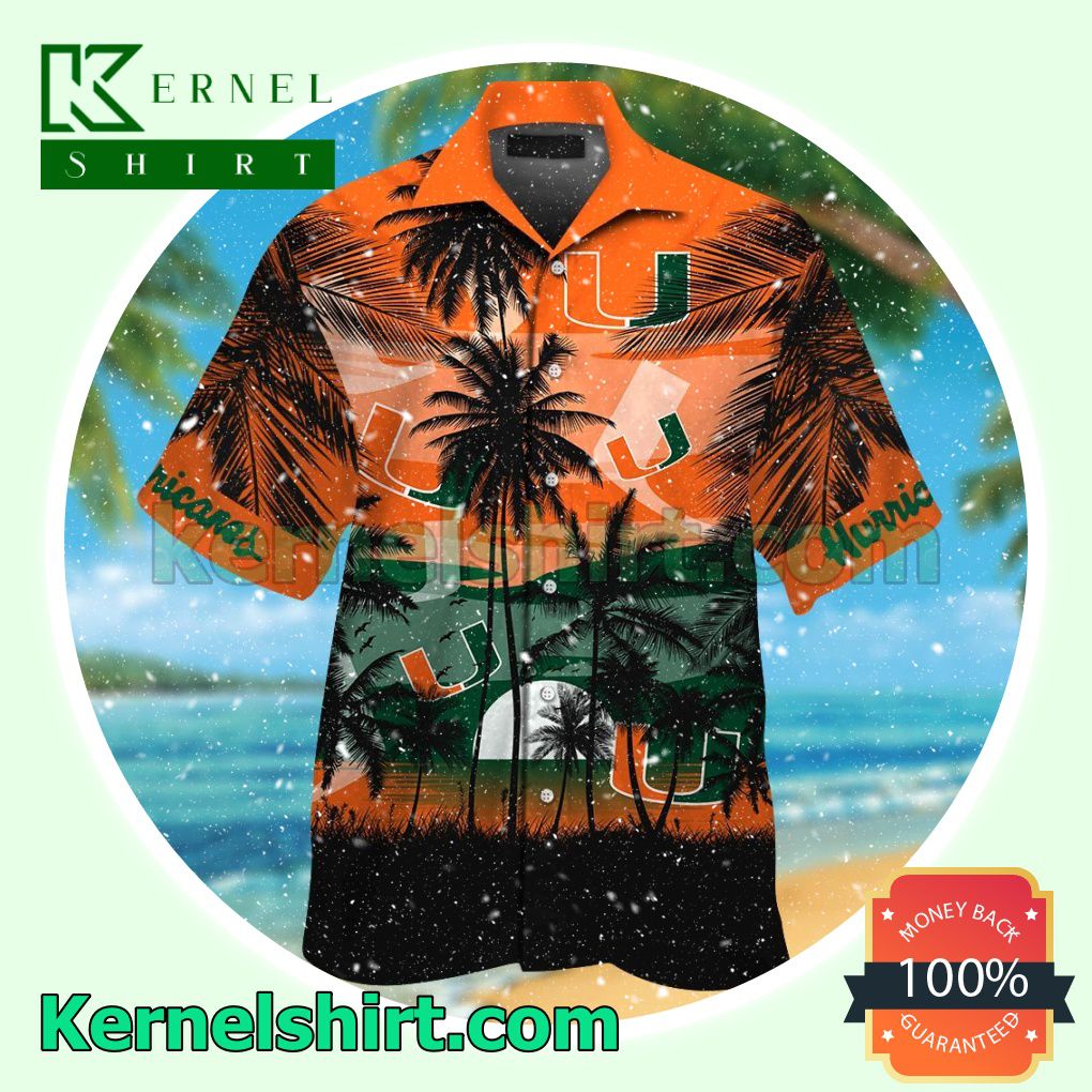 Miami Hurricanes Tropical Summer Hawaiian Shirt