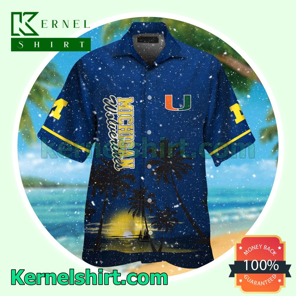 Michigan Wolverines Summer Hawaiian Shirt