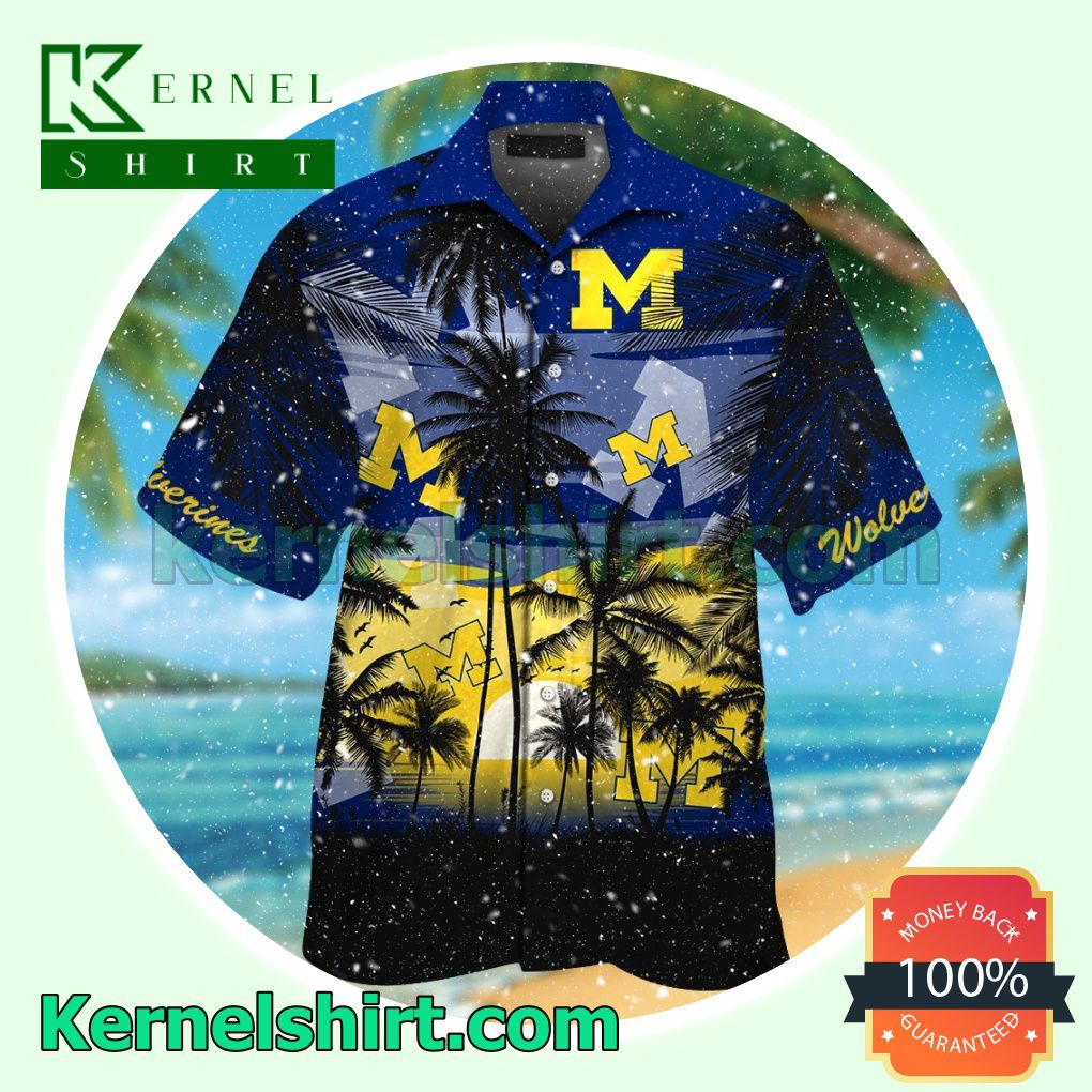 Michigan Wolverines Tropical Summer Hawaiian Shirt