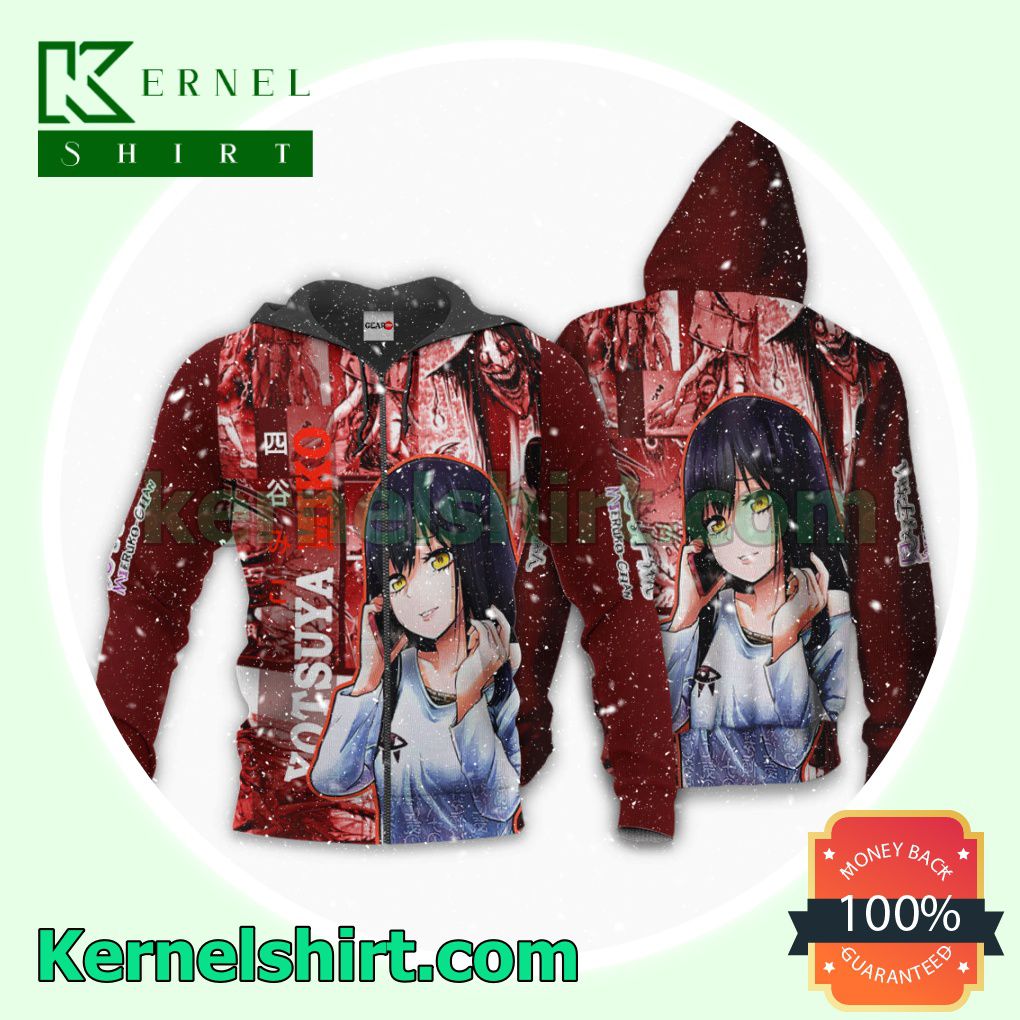 Miko Yotsuya Mieruko-Chan Anime Manga Fans Gift Hoodie Sweatshirt Button Down Shirts