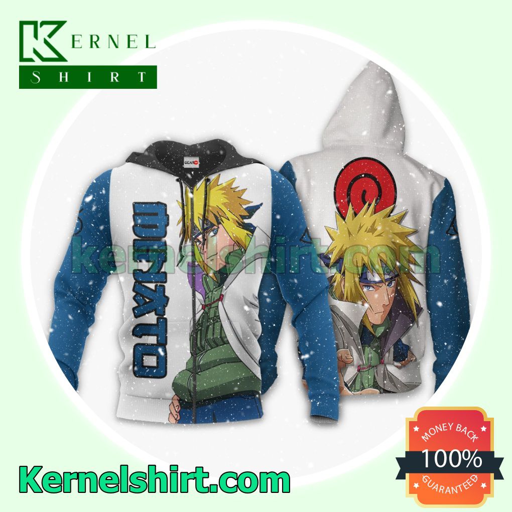 Minato Namikaze Naruto Anime Fans Gift Hoodie Sweatshirt Button Down Shirts