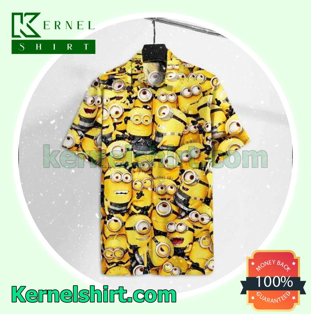 Minions All Over Print Beach Shirt