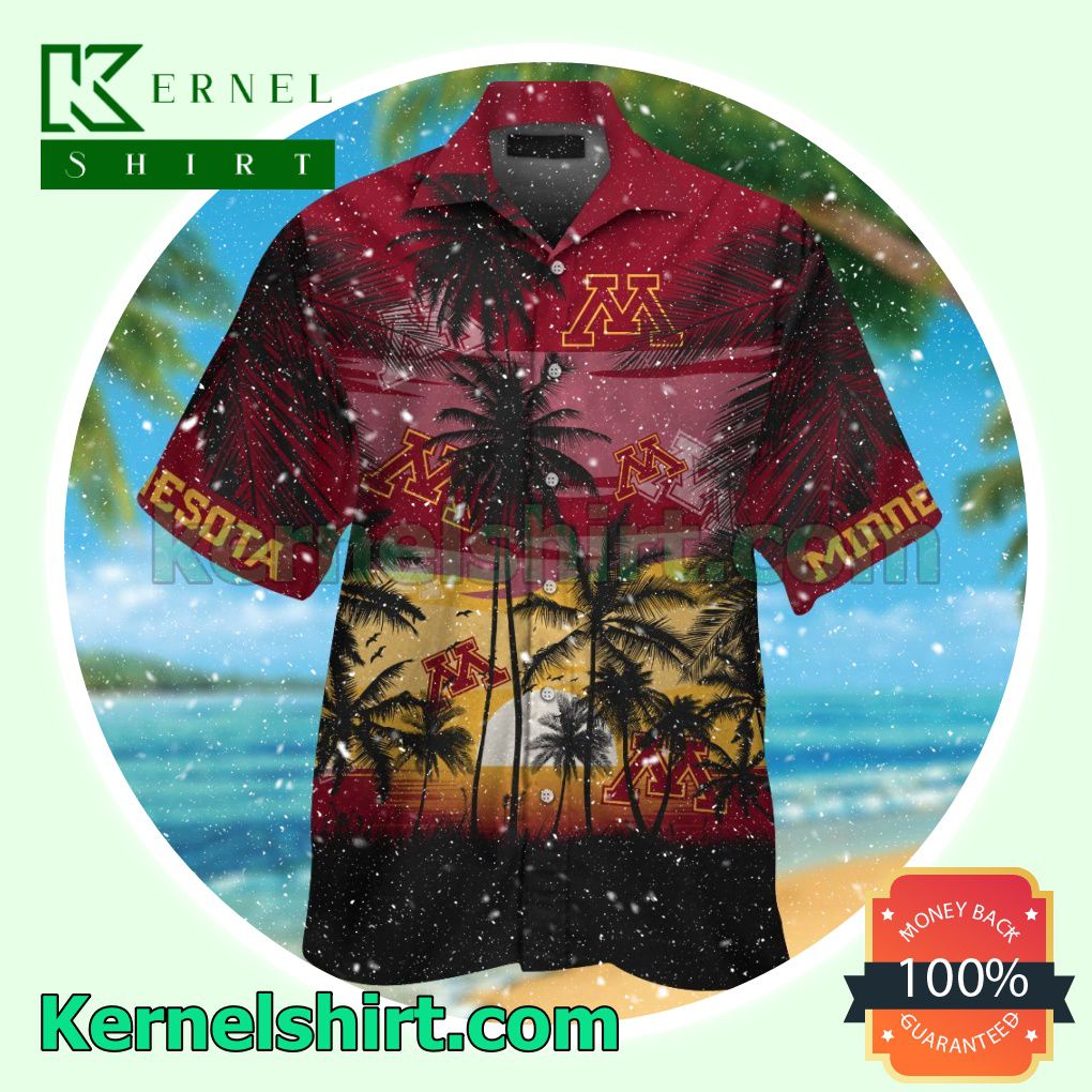 Minnesota Golden Gophers Summer Hawaiian Shirt