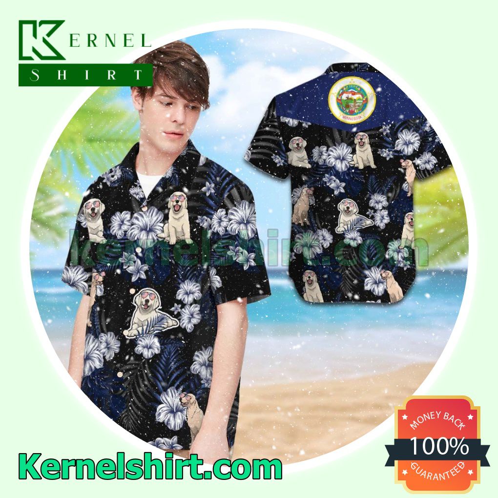 Minnesota Golden Retrievers Summer Hawaiian Shirt