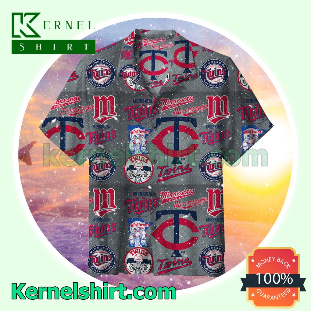 Minnesota Twins Mlb Baseball Grey Beach Shirt