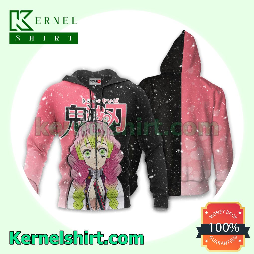 Mitsuri Kanroji Demon Slayer Anime Fans Gift Hoodie Sweatshirt Button Down Shirts