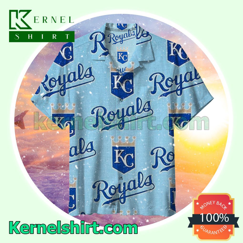 Mlb Kansas City Royals Baseball Team Blue Beach Shirt