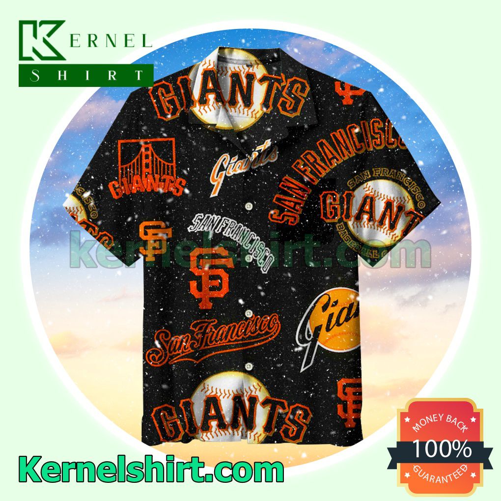 Mlb San Francisco Giants Black Beach Shirt