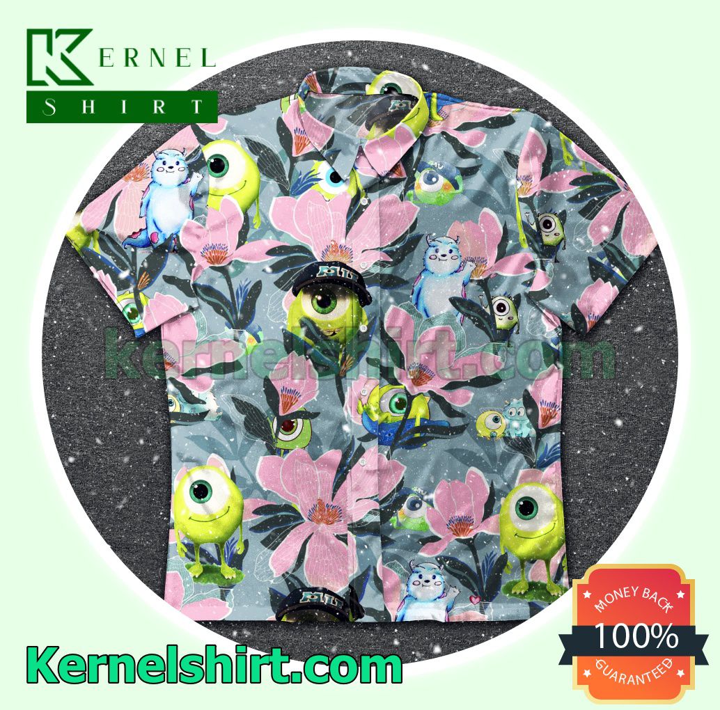 Monster Mike Wazowski Flower Beach Shirts