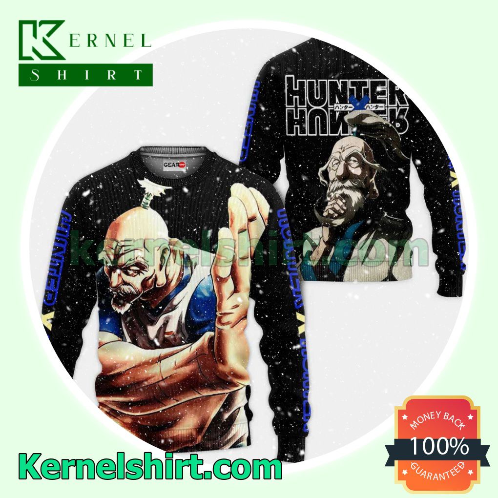 Excellent Netero Isaac Hunter x Hunter Anime Fans Gift Hoodie Sweatshirt Button Down Shirts