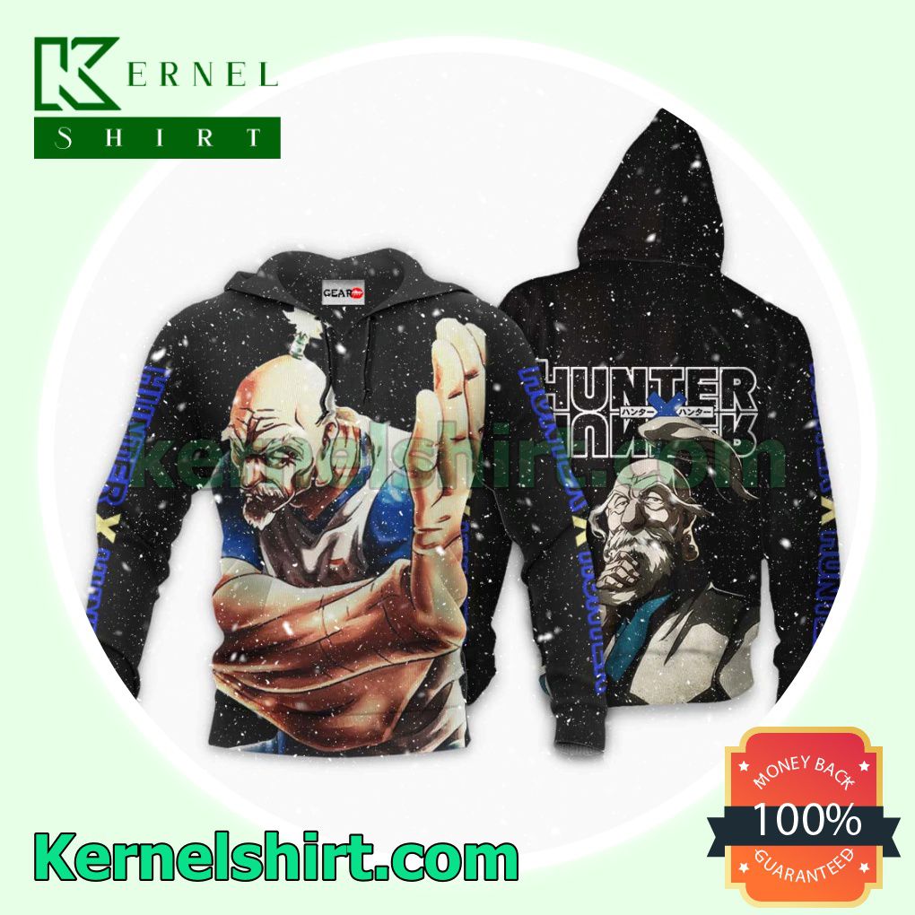 Real Netero Isaac Hunter x Hunter Anime Fans Gift Hoodie Sweatshirt Button Down Shirts