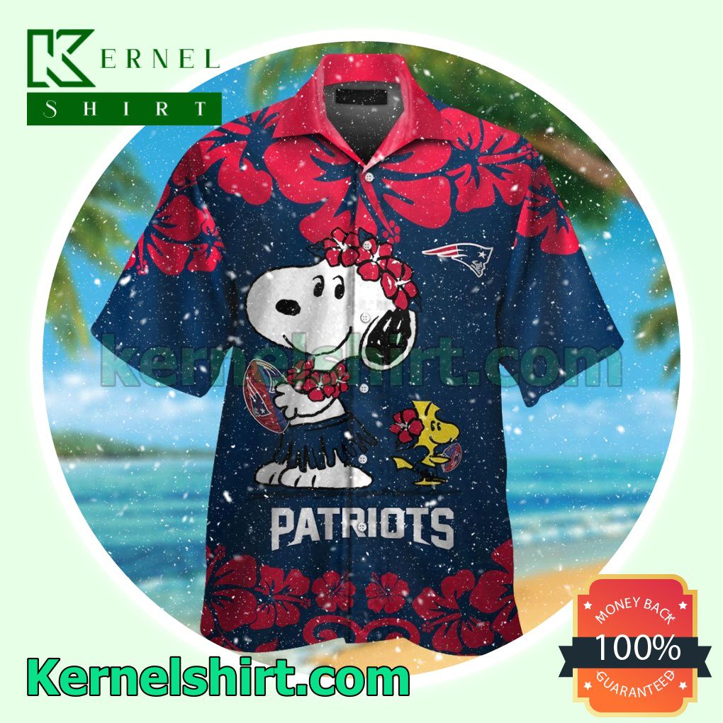 New England Patriots & Snoopy Summer Hawaiian Shirt