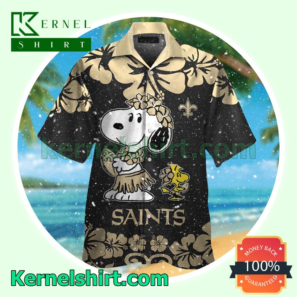 New Orleans Saints & Snoopy Summer Hawaiian Shirt