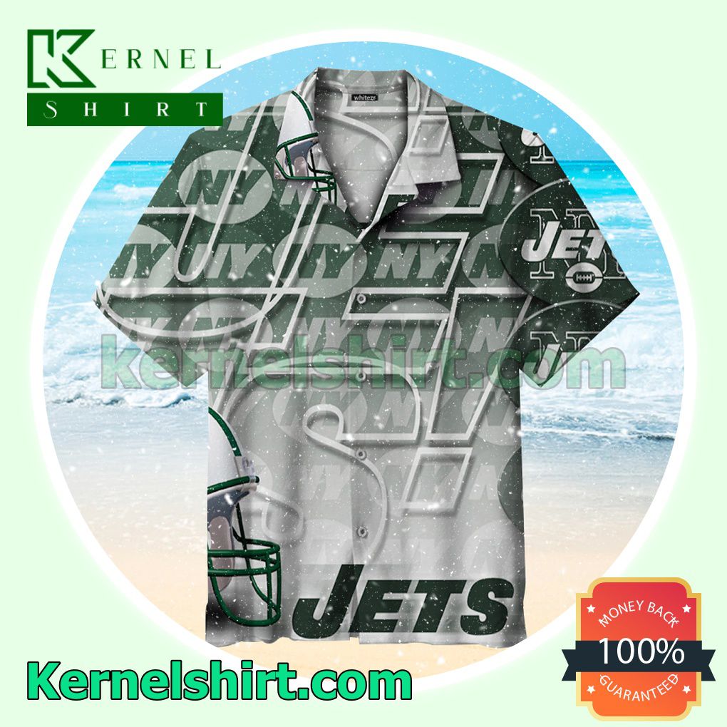 New York Jets Gradient Beach Shirt