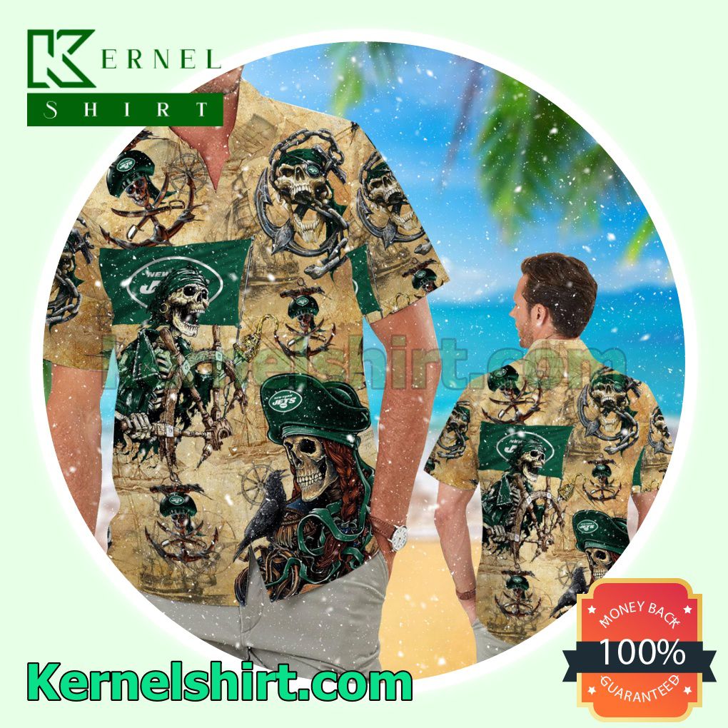 New York Jets Pirates Summer Hawaiian Shirt