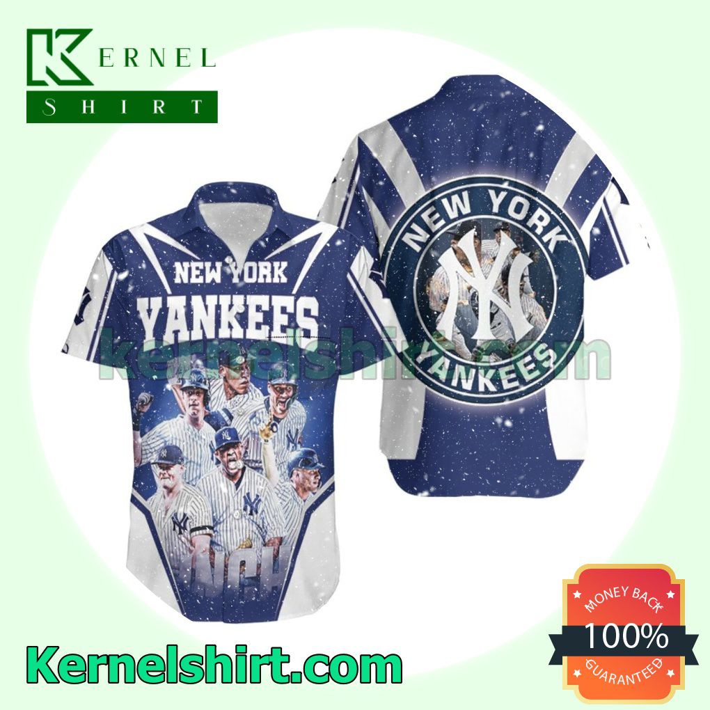 New York Yankees 6 Legends Players Clinched Beach Shirt