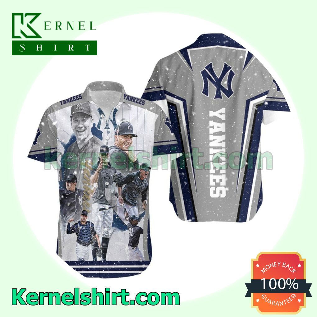 New York Yankees Great Team Best Players Grey Beach Shirt