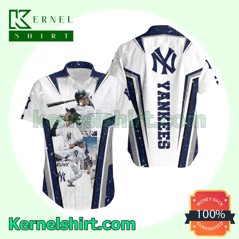 New York Yankees Great Team White Beach Shirt