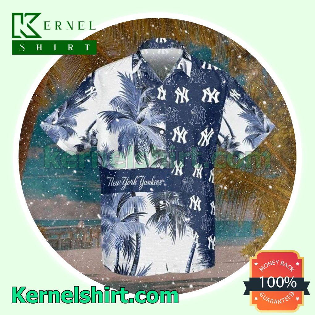 New York Yankees Logo Palm Tree Beach Shirt