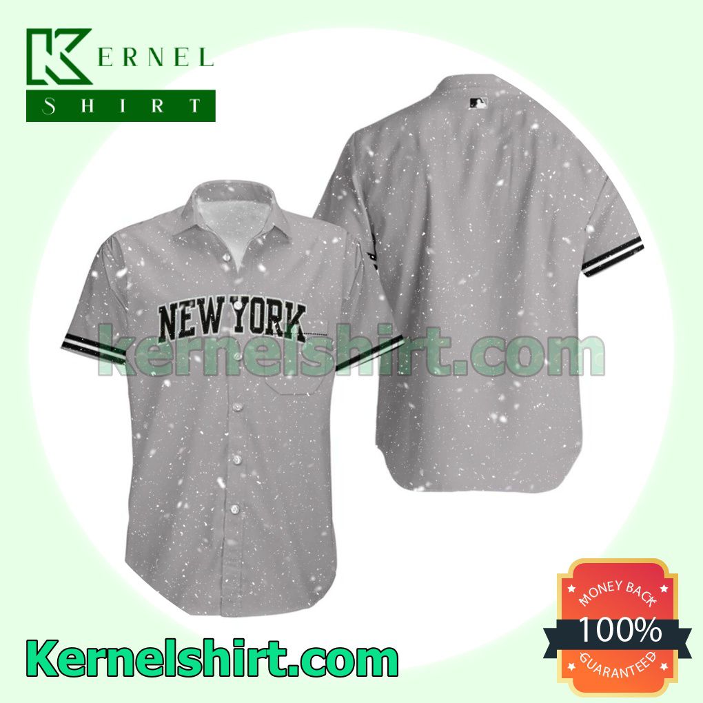 New York Yankees Road Flex Base Collection Team Grey Beach Shirt