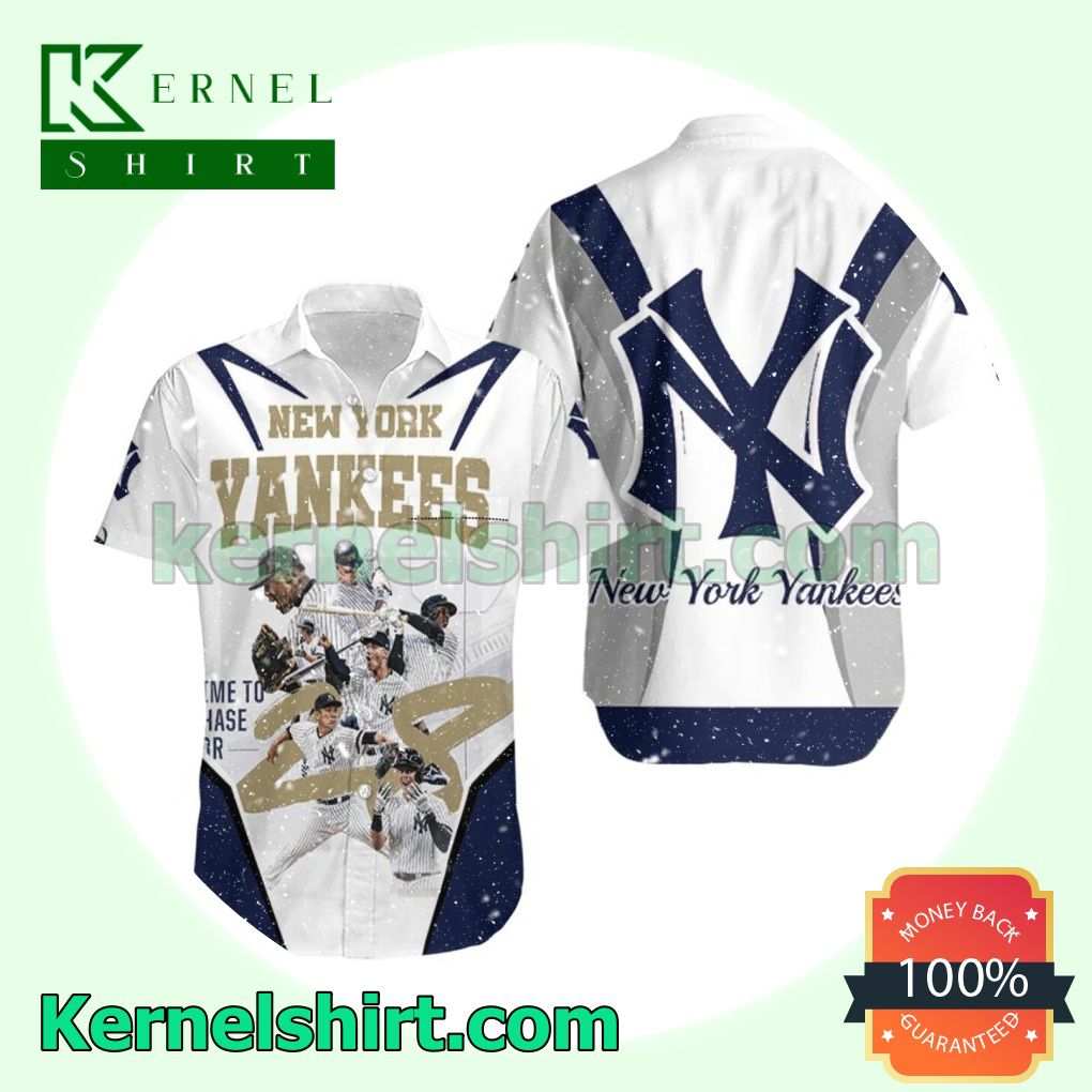 New York Yankees Time To Chase For 28 Legend Players Beach Shirt
