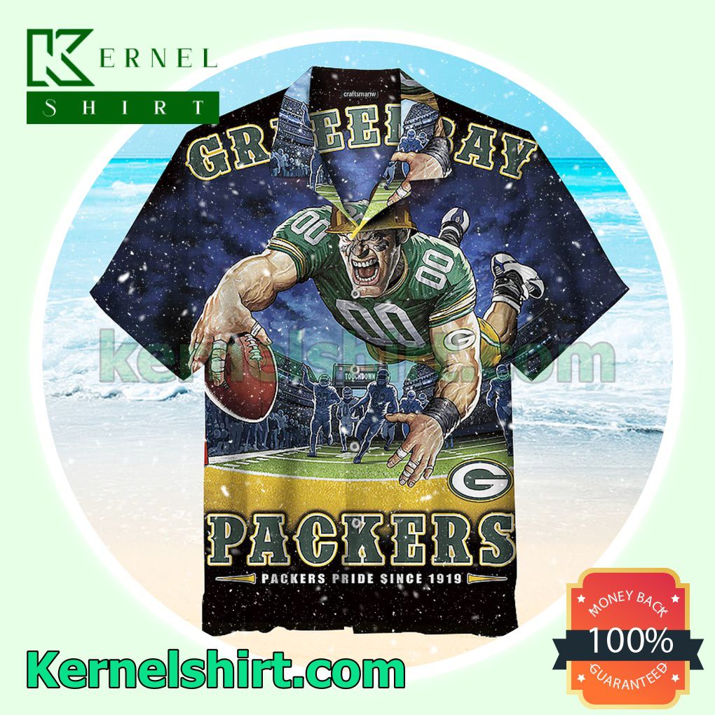 Nfl Green Bay Packers Pride Since 1919 End Zone Beach Shirt