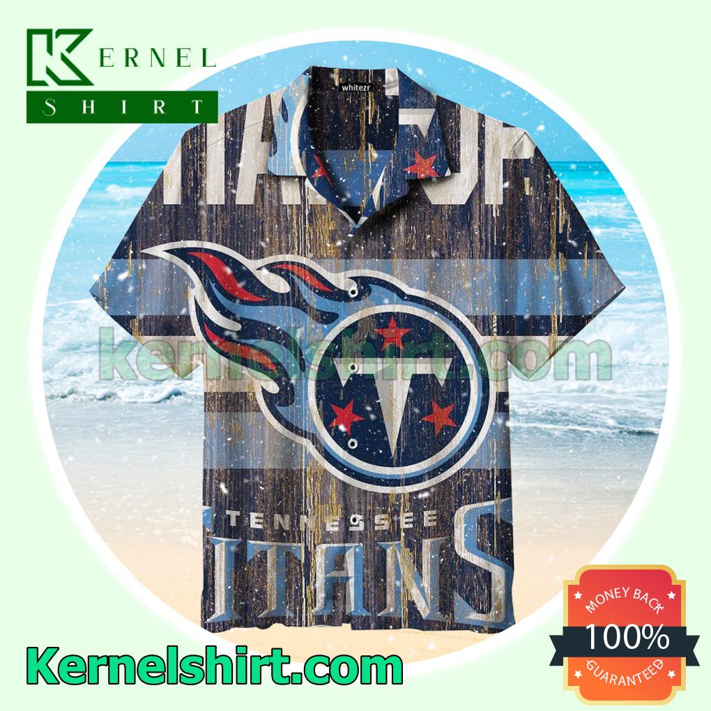 Nfl Tennessee Titans Big Logo Vintage Beach Shirt