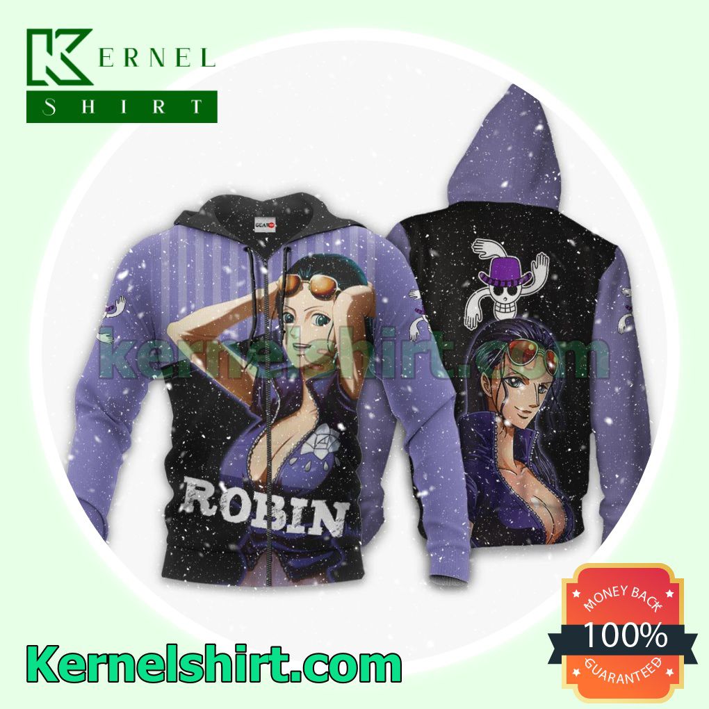 Hot Nico Robin One Piece Anime Fans Gift Hoodie Sweatshirt Button Down Shirts