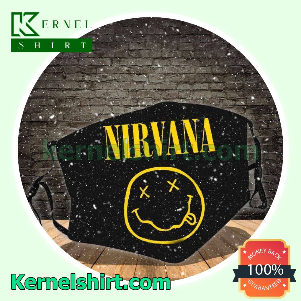 Nirvana Smiley Face Logo Washable Mask