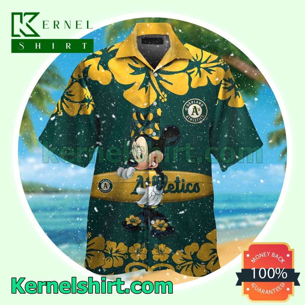 Oakland Athletics Minnie Mouse Summer Hawaiian Shirt