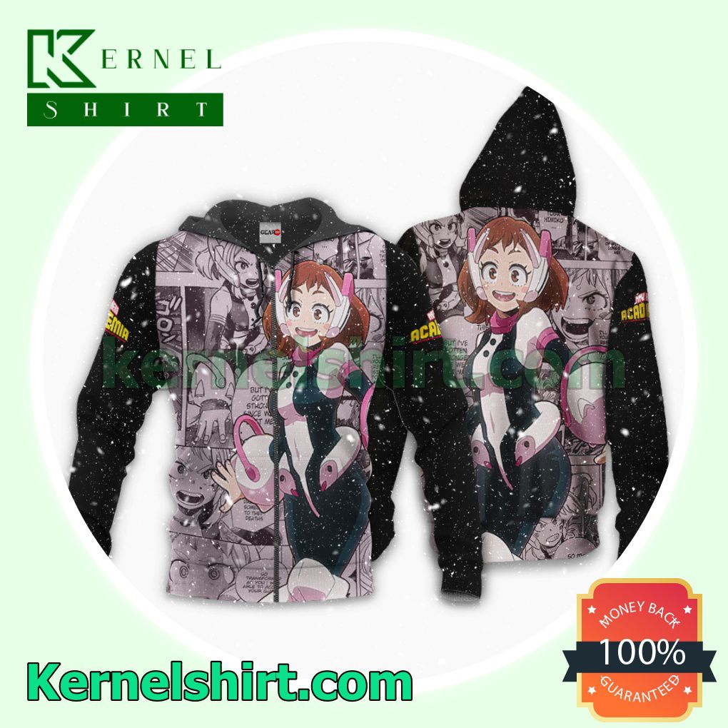 Ochako Uraraka My Hero Academia Anime Manga Fans Gift Hoodie Sweatshirt Button Down Shirts