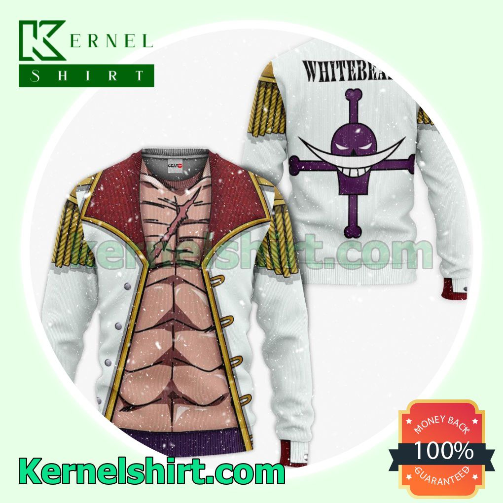 Wonderful One Piece Whitebeard Uniform Anime Fans Gift Hoodie Sweatshirt Button Down Shirts