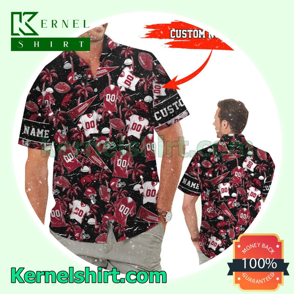 Personalized Arkansas Razorbacks Summer Hawaiian Shirt