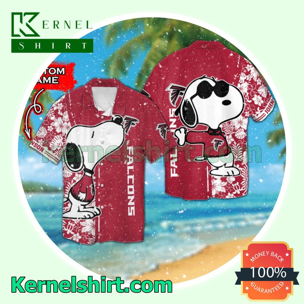 Personalized Atlanta Falcons & Snoopy Summer Hawaiian Shirt