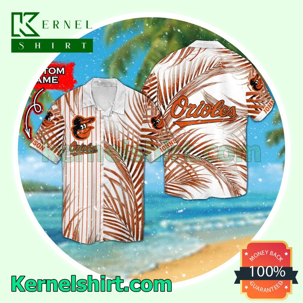 Personalized Baltimore Orioles Summer Hawaiian Shirt