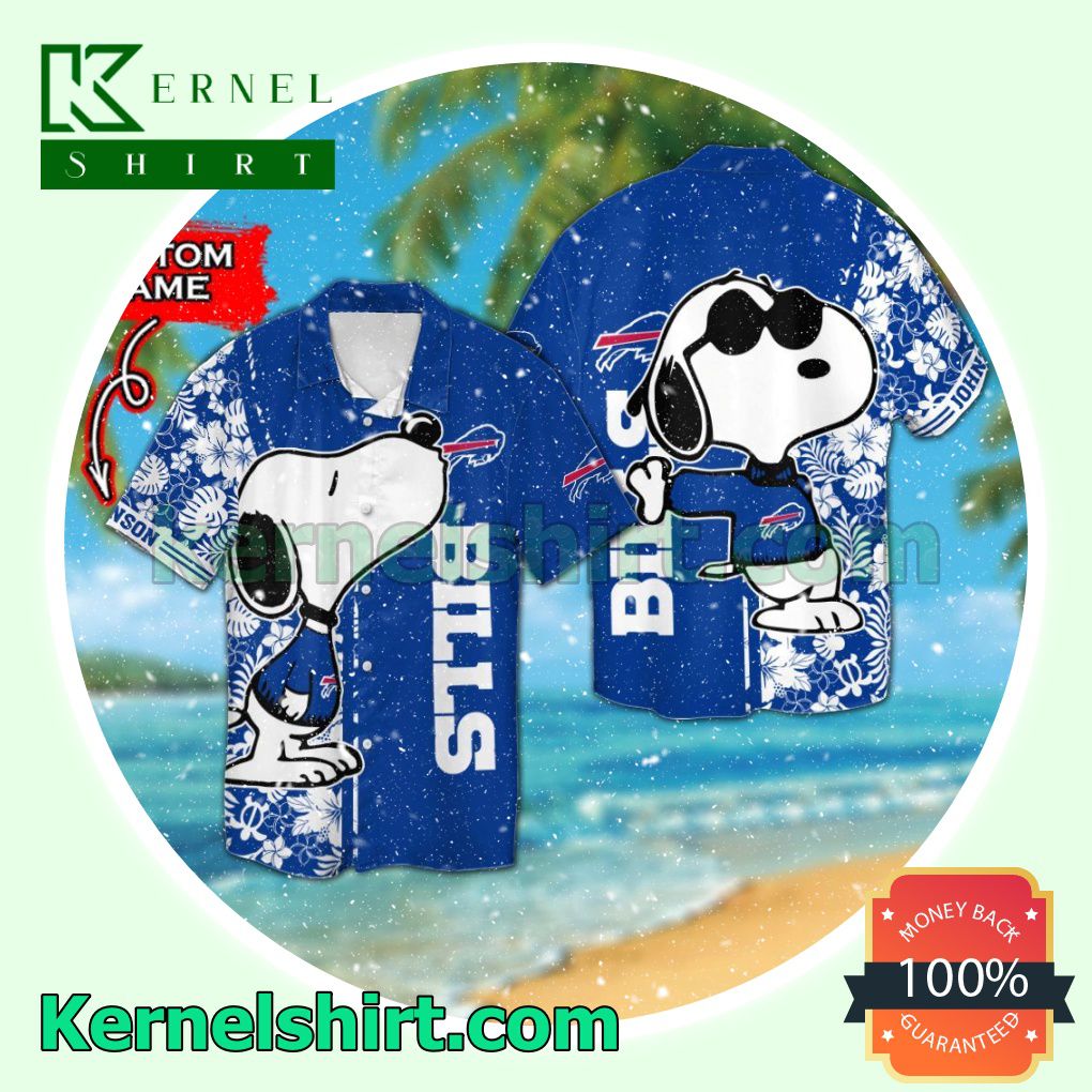 Personalized Buffalo Bills & Snoopy Summer Hawaiian Shirt